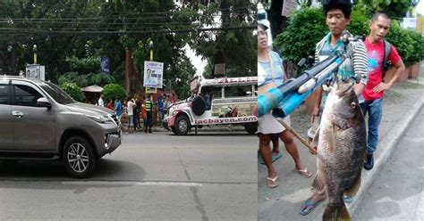 Dakong isda nga napadpad sa barangay masnog